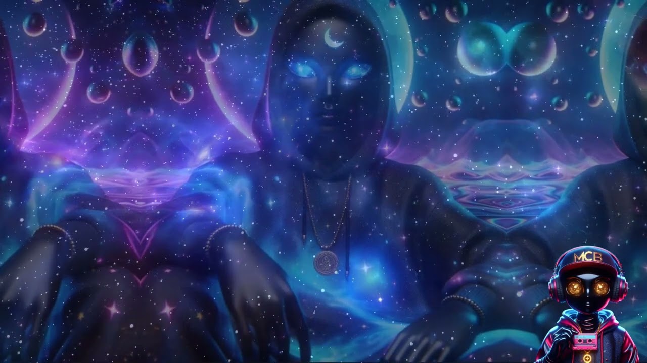 “Cosmic Mystic Awakens Under Twin Moons | #chillbeats #chillvibes 