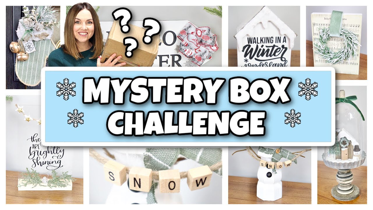 *MUST SEE* Winter Decor DIYS | Decor You Can Display ALL Winter | Mystery Box Challenge