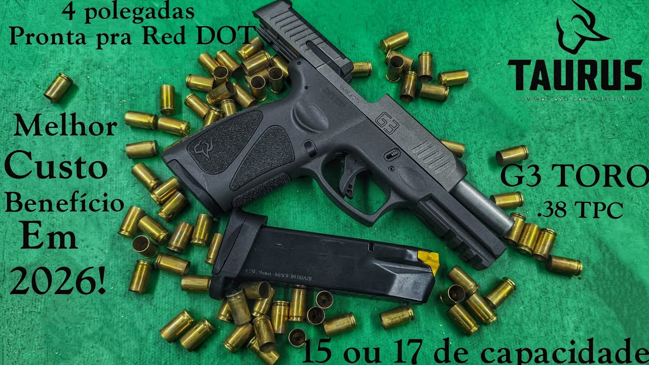 Taurus G3 Toro .38 TPC: O Melhor Custo-Benef&iacute;cio em 2026 para Defesa e Tiro Esportivo!