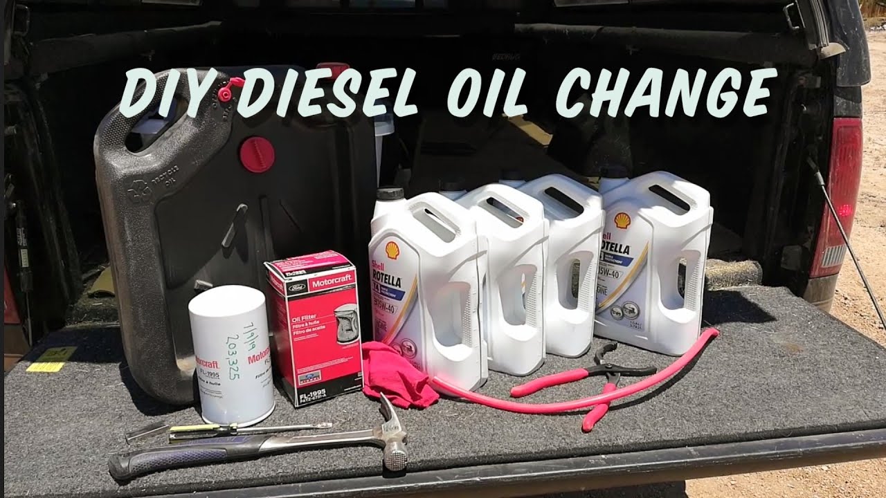 DIY F-350 7.3l Powerstroke Diesel Oil Change Step By Step