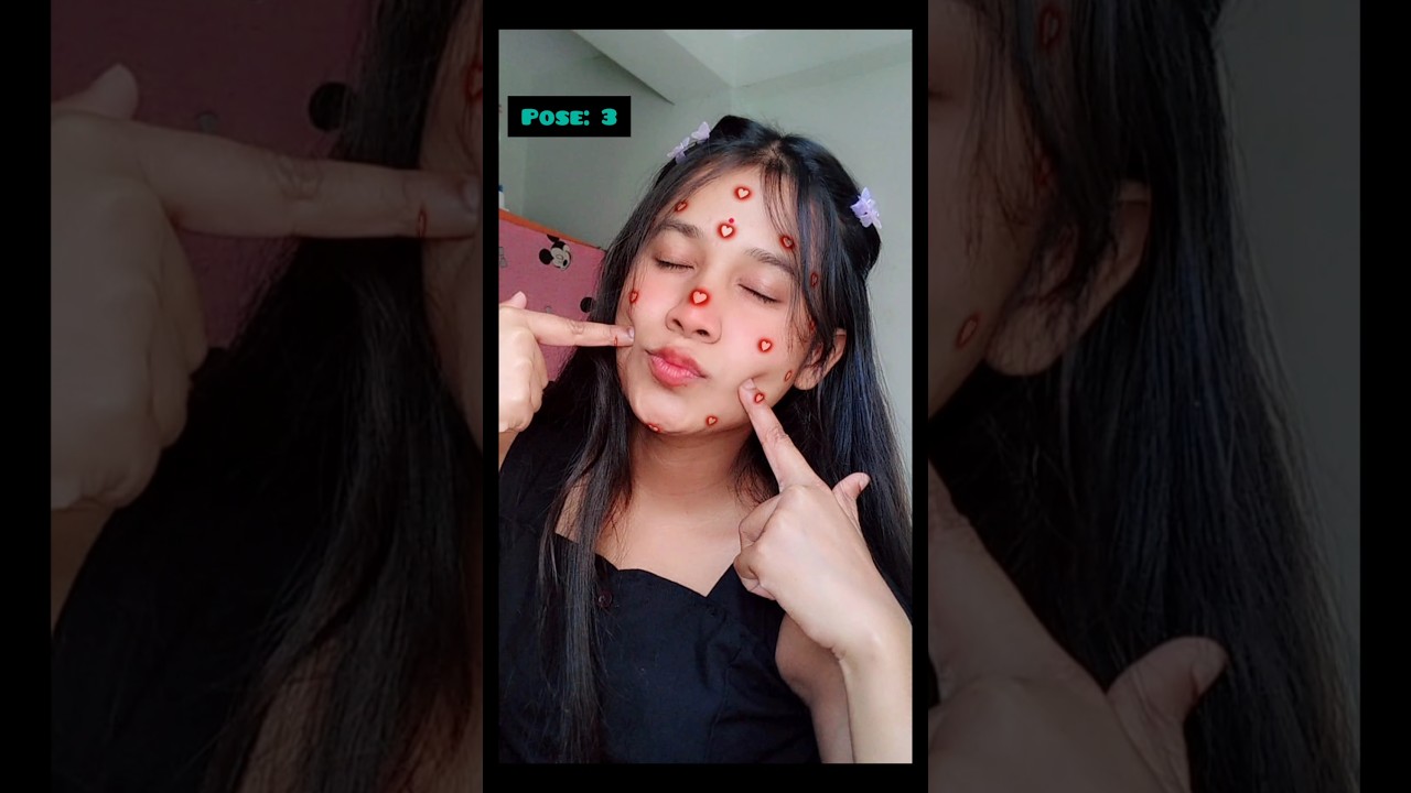 Cute selfie Poses #posechallenge 🤳🏻🎀💟#shorts #photoposes #s #posemuse #howtopose #poses #posesideas