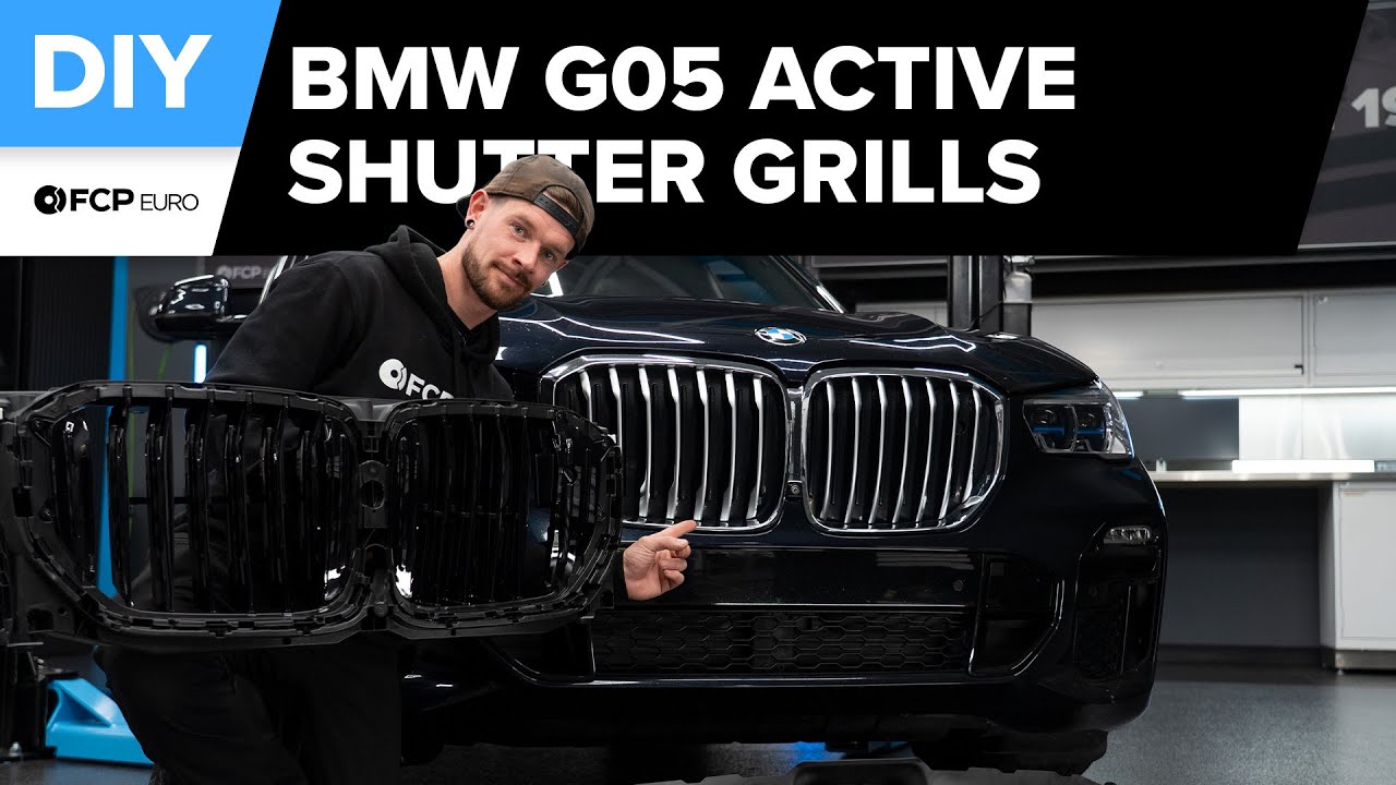 Замена верхних и нижних активных жалюзи решетки радиатора BMW X5 своими руками (BMW G05 X5, G06 X...