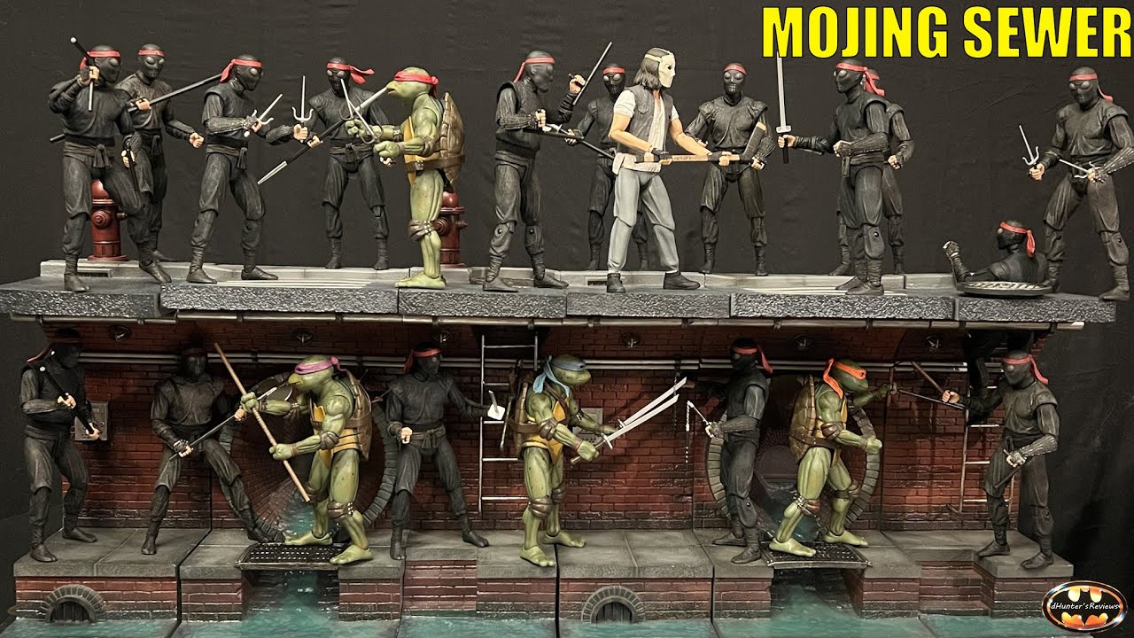 Диорама «Канализация» в американском комиксном стиле от Mojing Toys, масштаб 1:12, версии A, B, C...