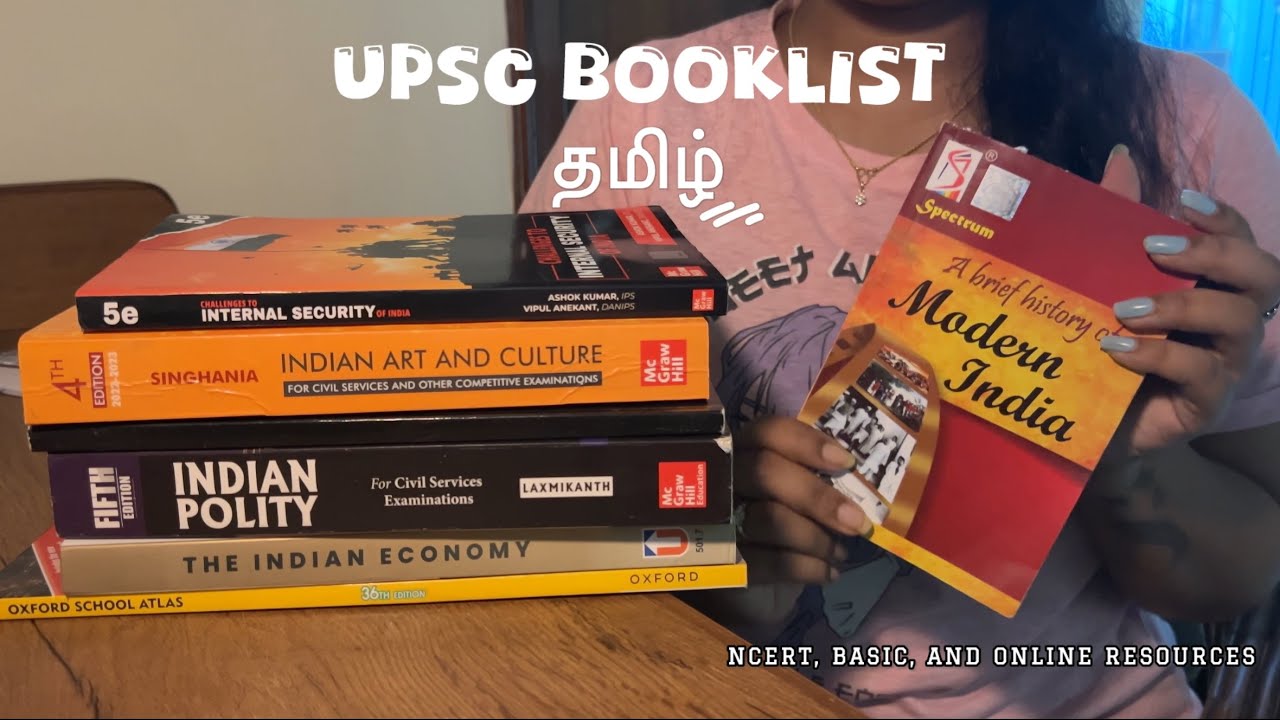 UPSC booklist in Tamil | NCERT and standard books for prelims and mains | UPSC IAS | #upscbooklist 📚