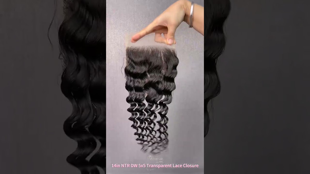 14in NTR DW 5x5 Transparent Lace Closure China Hair Factory Hair Supplier- My Dream Hair