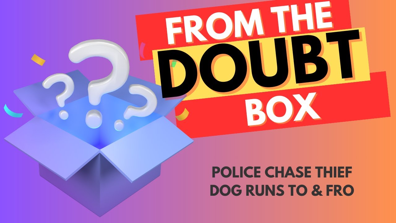 Police catch thief in chase, dog runs to and fro