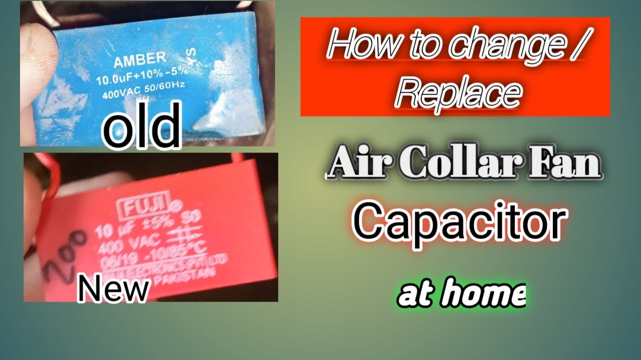 How to repair change/Replace Air cooler Fan Capacitor at home in 2022/ Fast air cooler  motor