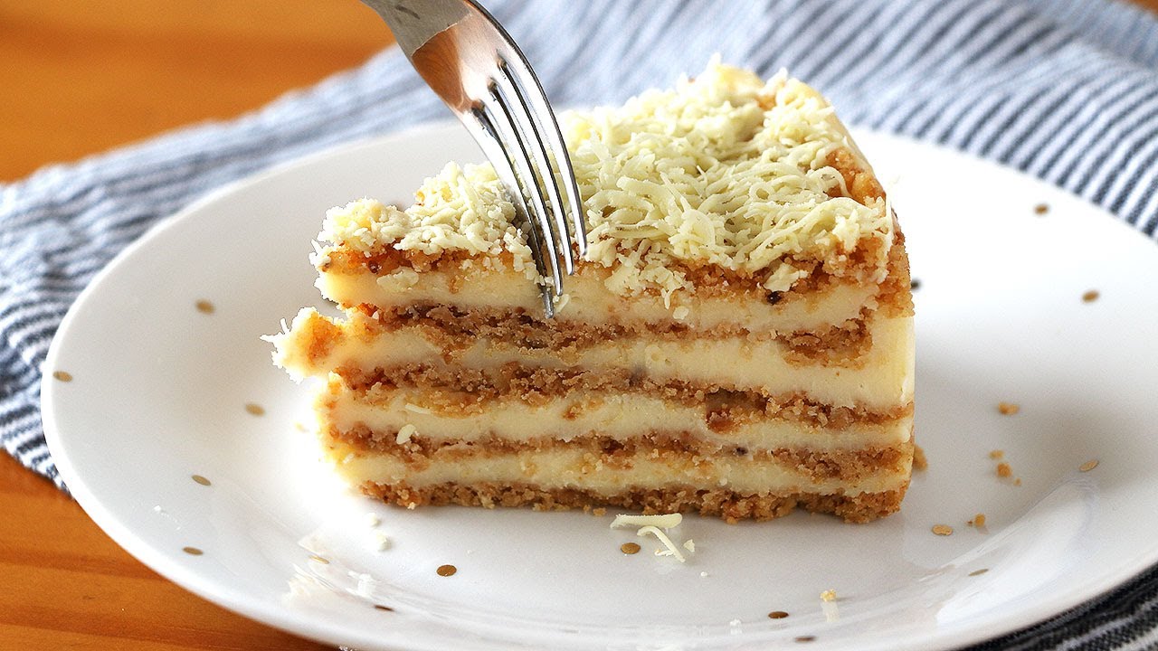 ¡Sin horno y sin galletas! Tarta PLOMBIR - Un postre rico y fácil de hacer