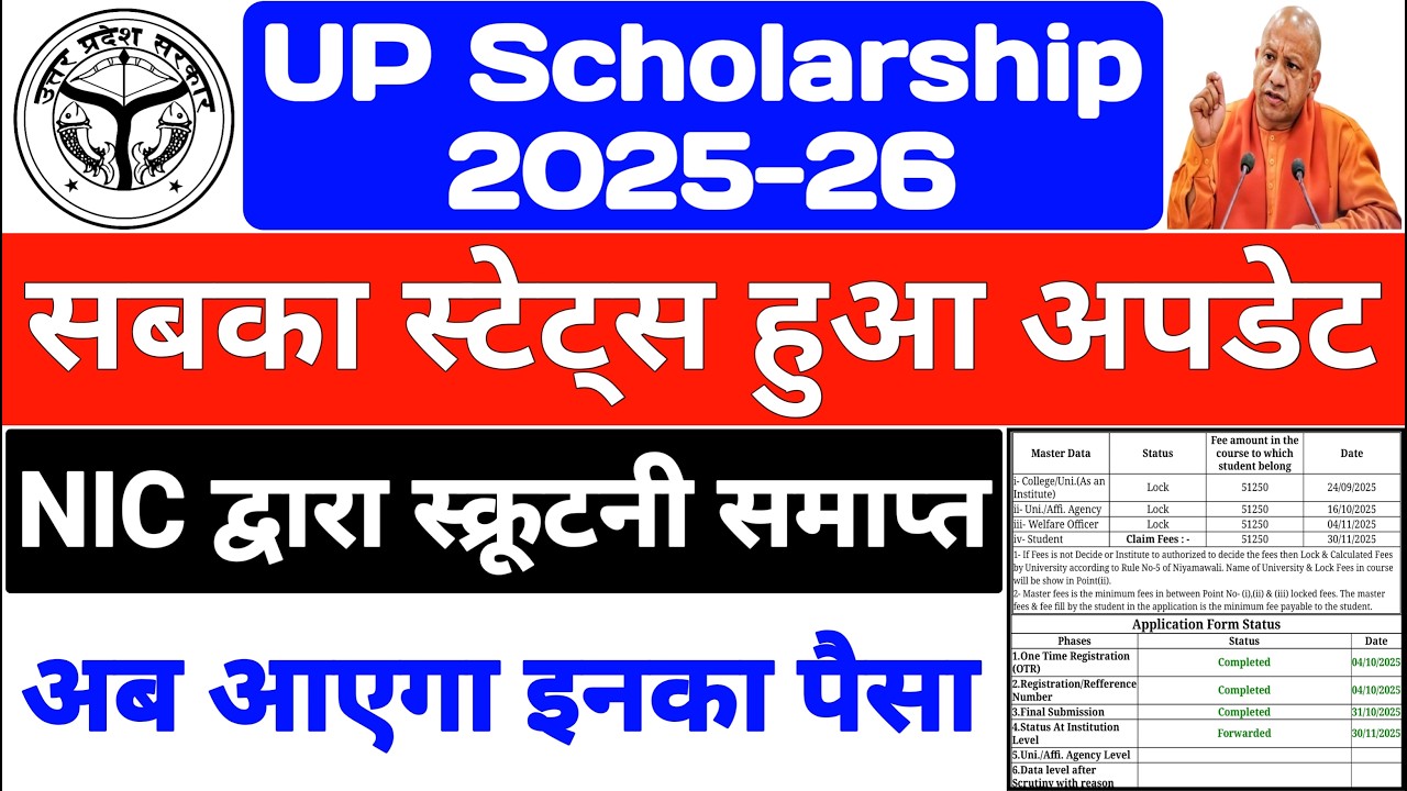 UP Scholarship Latest News Today 😍 UP Scholarship Kab Tak Aayega 🔥Scholarship Status |#upscholarship