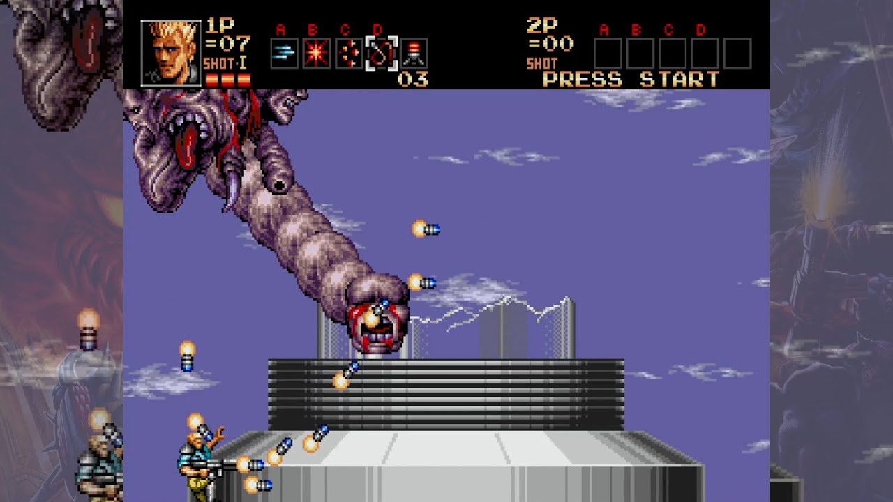Contra: the Hard Corps (j), Ray, no damage, путь 2-1. Прохождение (walkthrough)