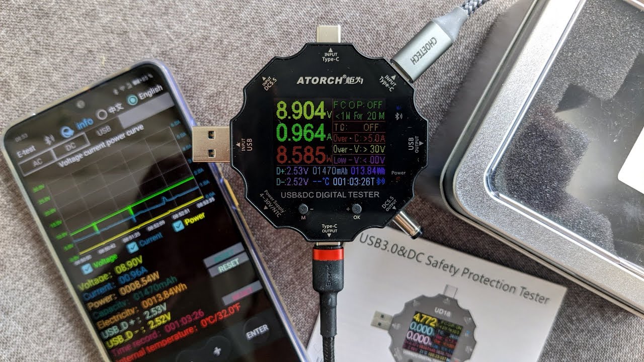 Мой НОВЫЙ тестер/нагрузка ATORCH UD18L
