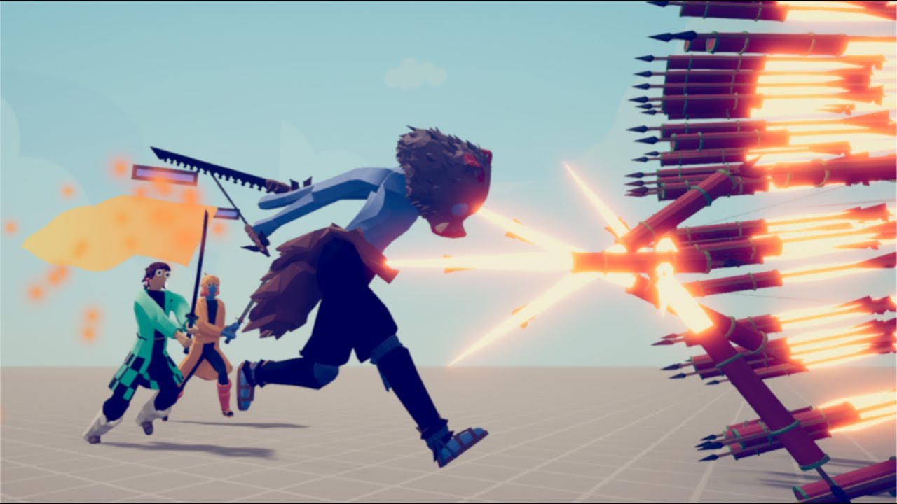 Demon Slayer Trio vs God Units - Totally Accurate Battle Simulator TABS