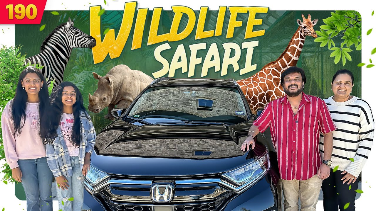 Wildlife SAFARI ki veltunnamu🦒😍| VAAS Family |Telugu Vlogs