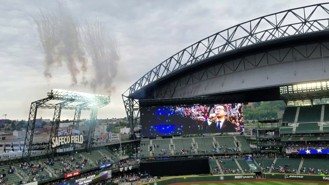 Ken Sabalza performs National Anthem at Safeco Field for the Seattle Mariners 6/12/2018