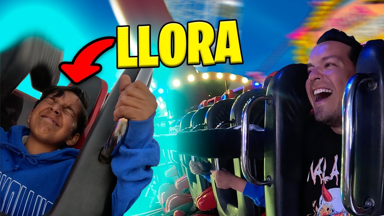 NIÑO LLORA DE MIEDO EN UN JUEGO MECANICO!! 😭🎢  || Rockstar NX