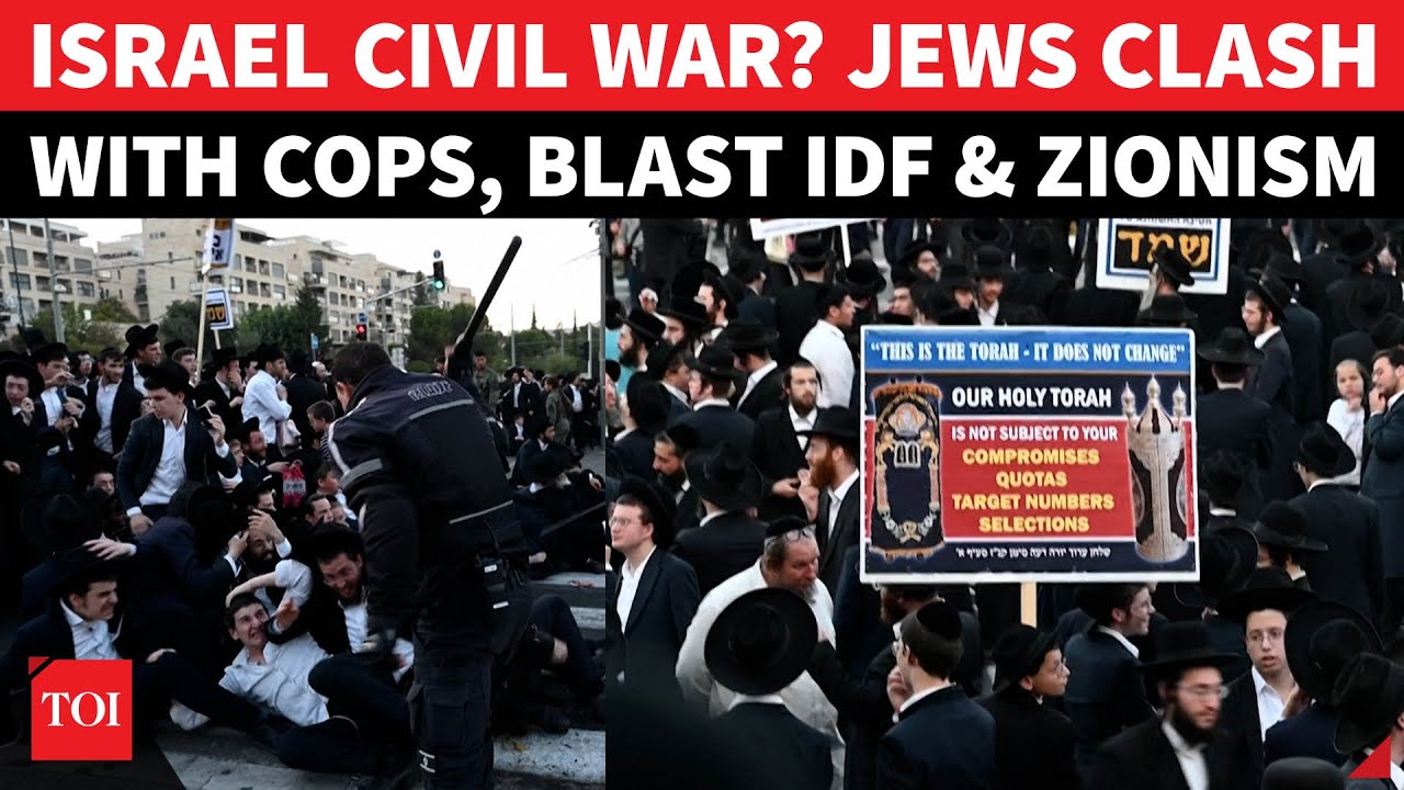 Israel CIVIL WAR? Jewish Rioters Pelt Stones, Attack Police & IDF, Denounce Zionism Amid Clashes