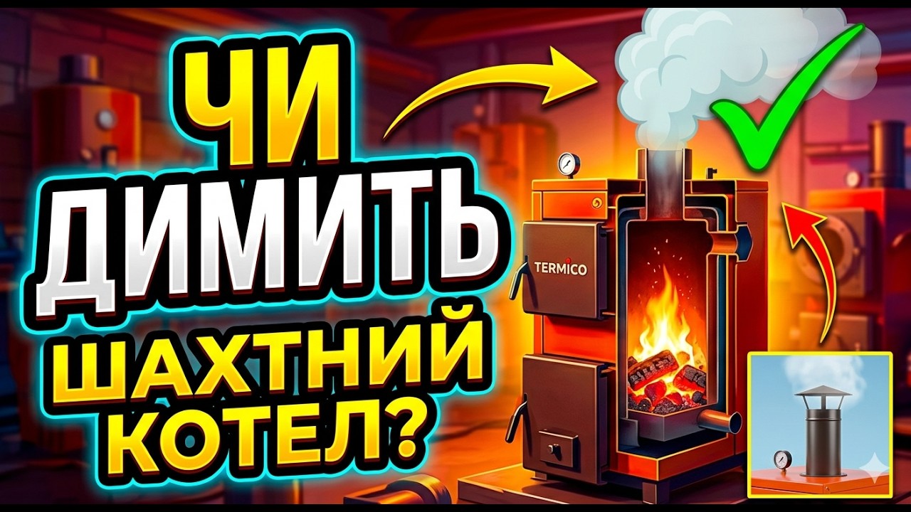 Чи димить шахтний котел? Огляд від користувача котла Termico КДГ 12 кВт