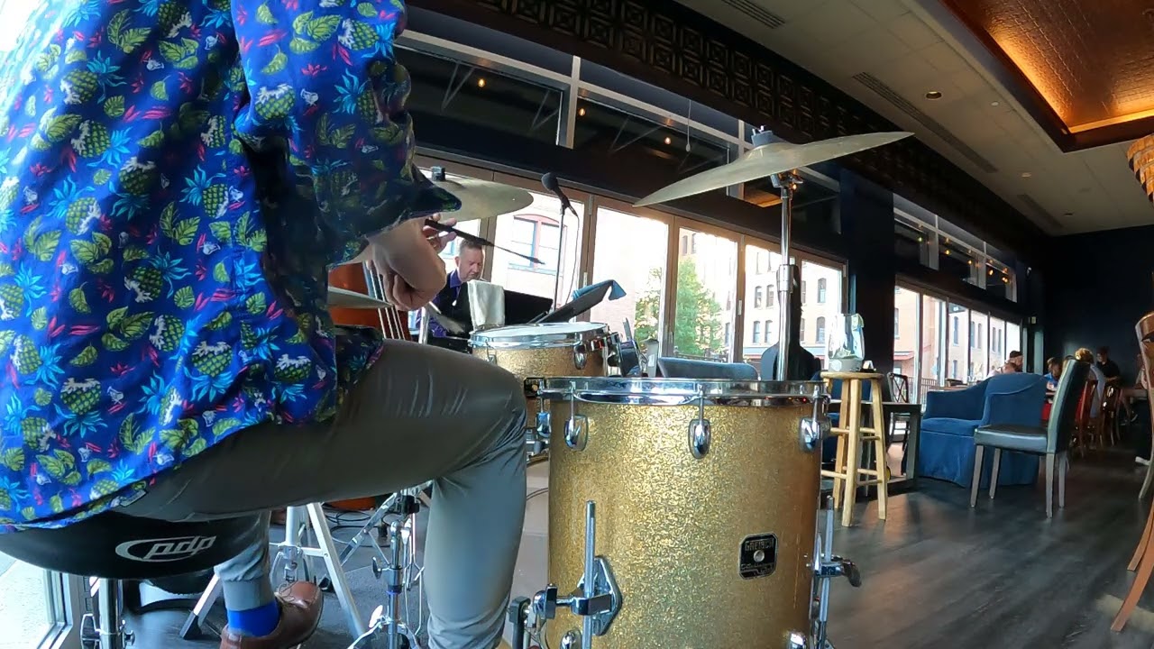 LIVE JAZZ: PIANO TRIO! 🎹🎻🥁 Part 1 #piano #bass #drums