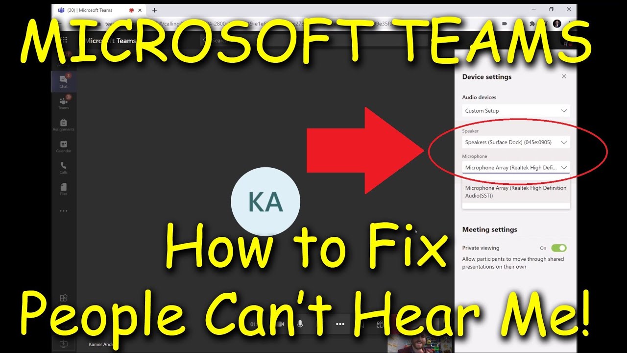 Microsoft Teams | People CAN'T Hear Me! | *SOLVED!*