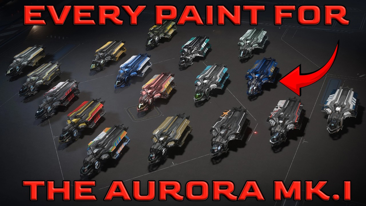 RSI Aurora Mk I Ultimate Paint Showcase 4k - Star Citizen