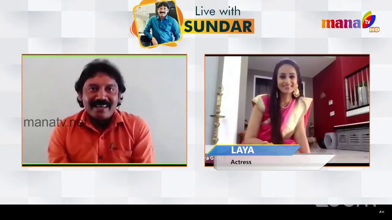 LIVE WITH || SUNDAR || GUEST LAYA || MANA TV LIVE