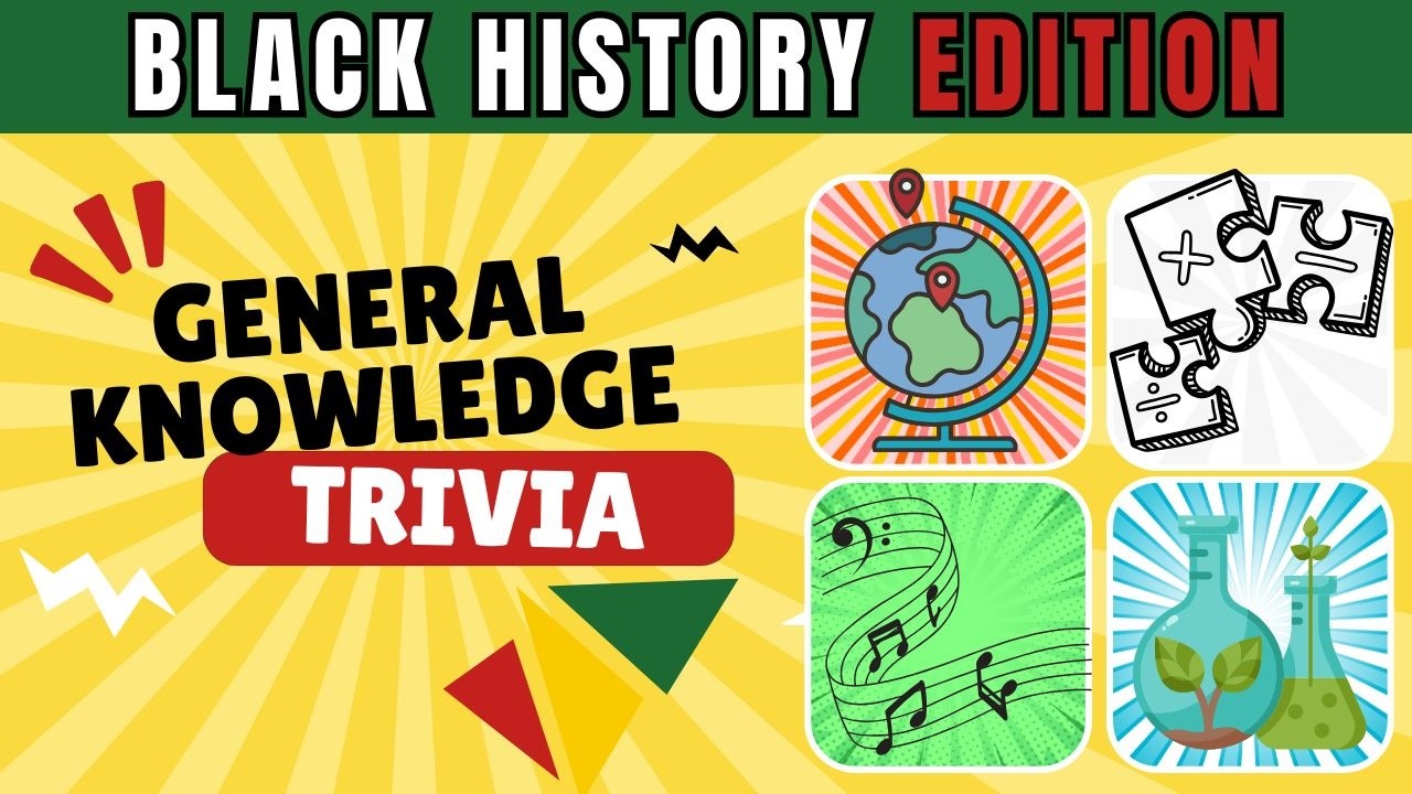 🔥Black History Month 2026 Activity: General Knowledge Black History Trivia Game with a Twist! 🖤