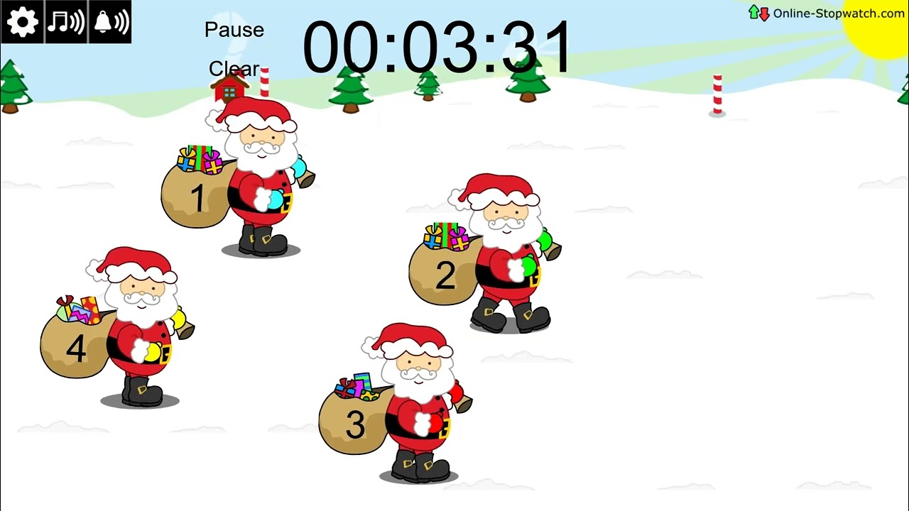 10 Minute Santa Race Timer