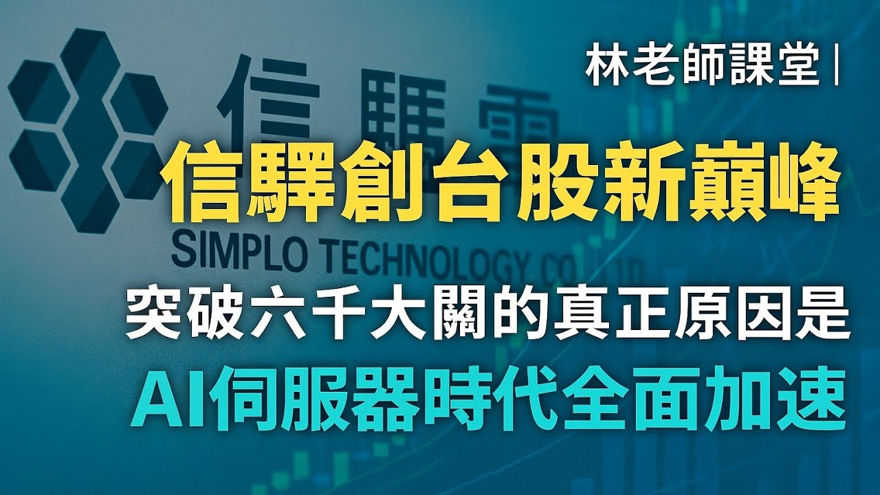 林老師課堂 | 六千不是終點？信驊再創台股歷史新天價！AI時代的關鍵訊號曝光