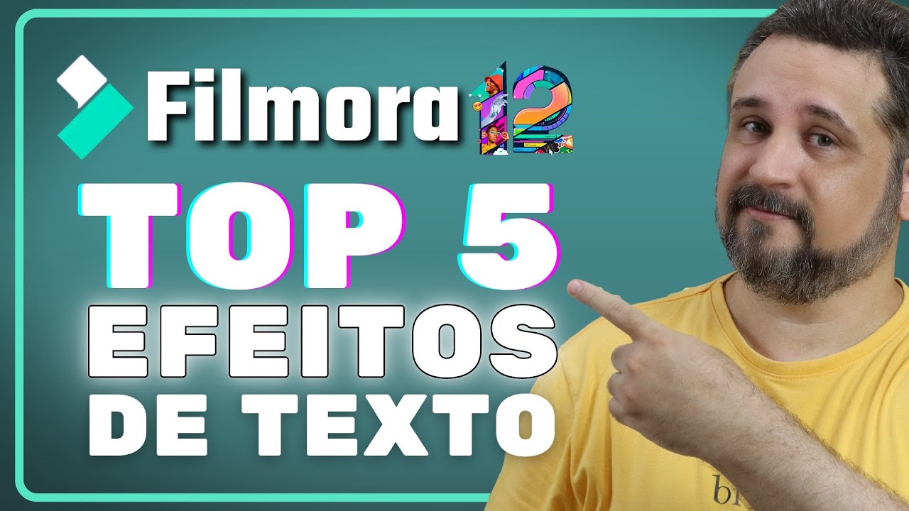 5 ANIMAÇÕES de TEXTO ESTILOSAS e FÁCEIS de fazer! | Wondershare Filmora