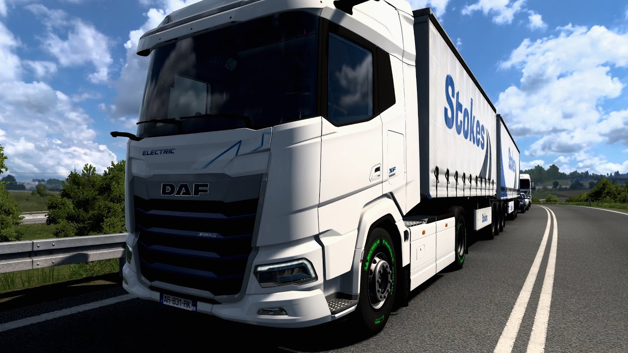 DAF XD Electric: Heavy Hauling Double Containers! 🇳🇱 ➡️ 🇩🇪 | Euro Truck Simulator 2