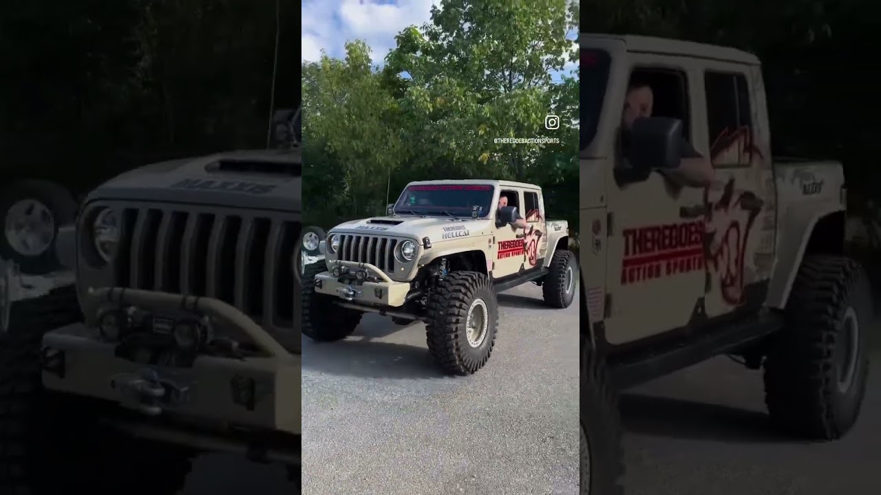Hellcat Power Jeep Gladiator #hellcat #jeep #offroad #jeeplife #automobile #maxxistires #car