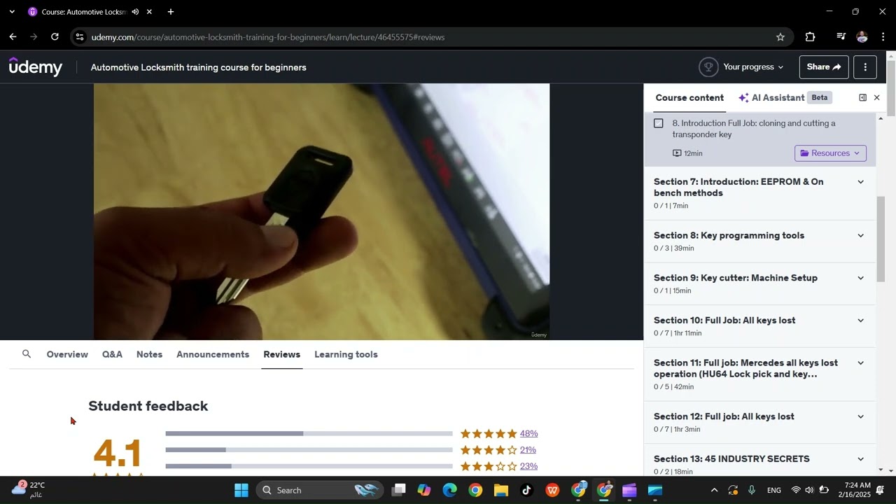 Automotive Locksmith online course ( TUTORIALS )