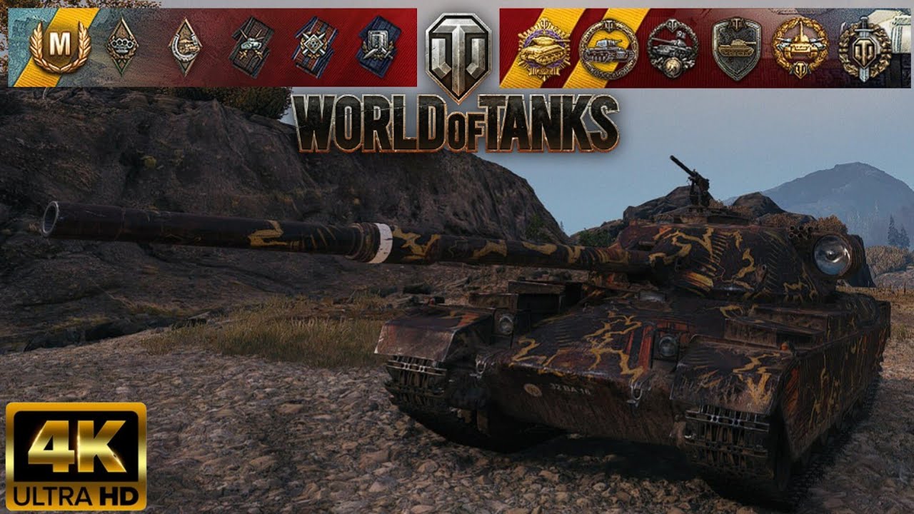 FV4201 Chieftain Proto - Tundra map - 10 kills - 7,2k damage - Kolobanov World of Tanks replay 4K