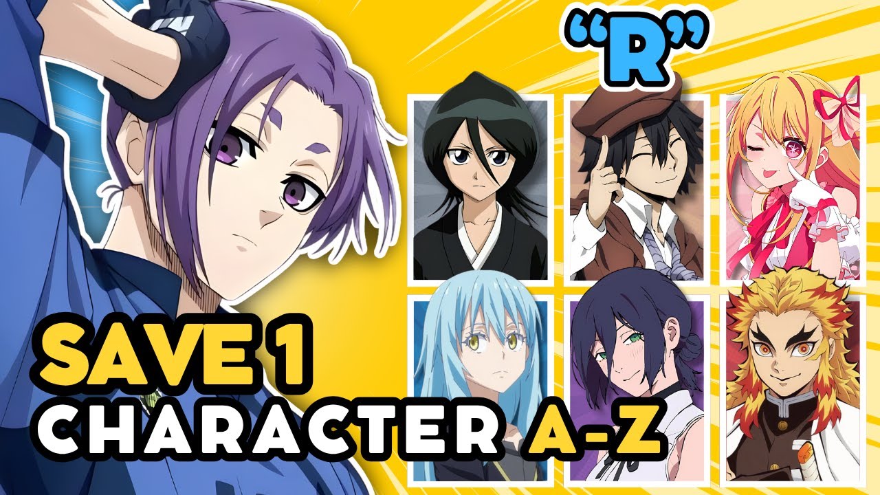 Save 1 ANIME CHARACTER for each LETTER (A-Z) 🔥✏️ part 2 | ANIME QUIZ
