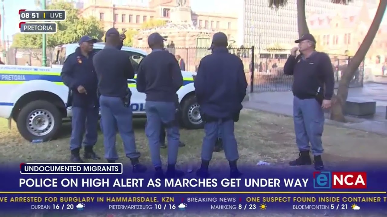 Police on high alert in Tshwane as marches get under way