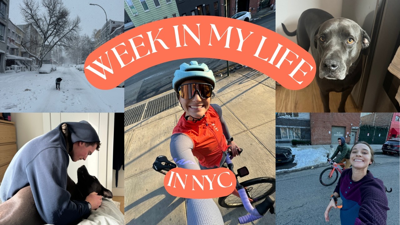 Week in my life | blizzard, biking, blue oh my