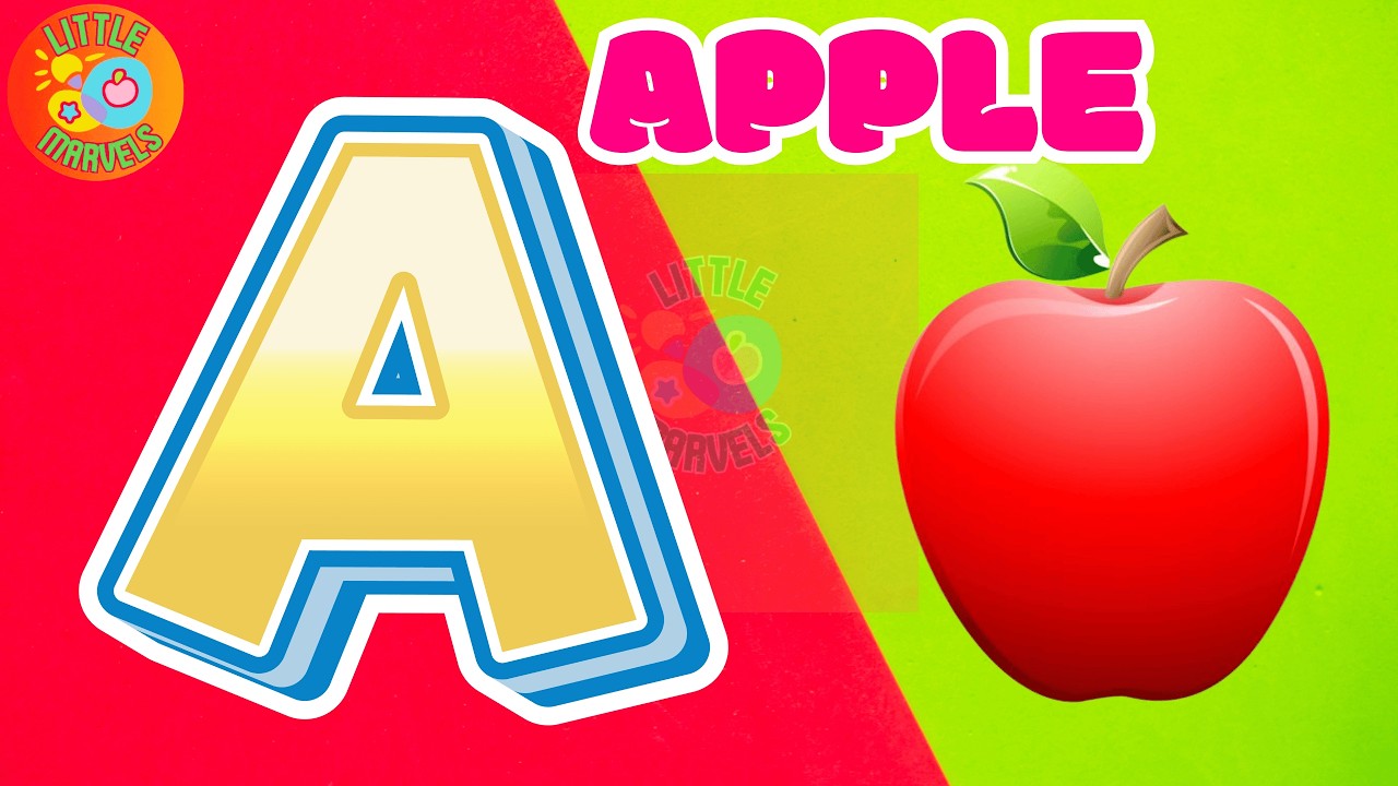 ⭐️🎶 ABC Phonics : A is for Apple 🍎 | Colors 🌈 Song and ABCD Disco Theme Song | Nursery Rhymes