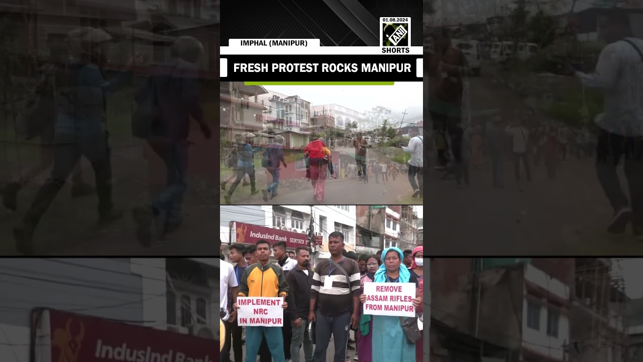 Fresh protest rocks Imphal as people displaced by violence raise voice, police fire tear gas