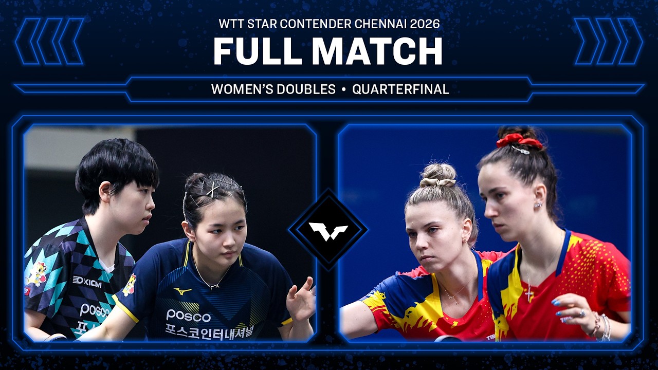 FULL MATCH | Ryu/Kim vs Diaconu/Dragoman| WD QF | #WTTChennai 2026