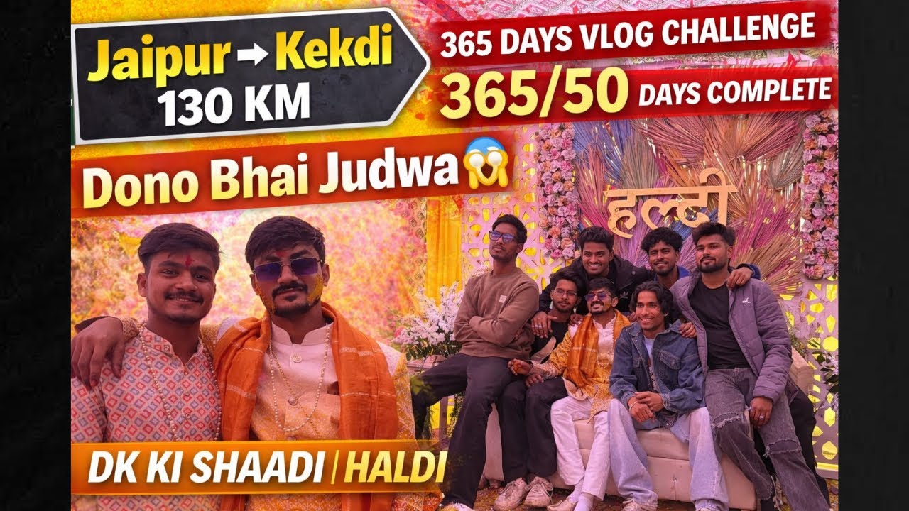 Jaipur to Kekdi 🏍️ Dk ki Shaadi Day 2😍