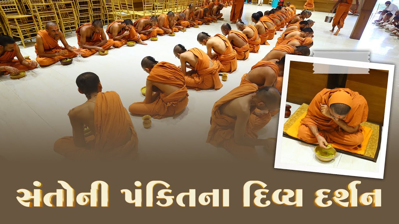 Sant Pankti Darshan | સંતોની ભોજન પંક્તિના દર્શન | Sardhar SantMandal | Swami Nityaswarupdasji