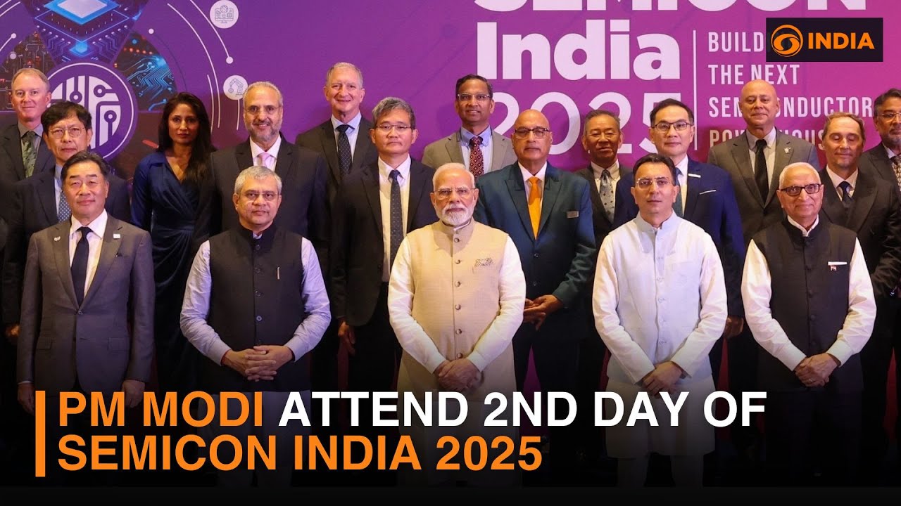 PM Modi attend 2nd Day of SEMICON India 2025 | Latest Updates | DD India Live