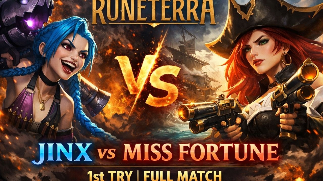 Legends of Runeterra – Jinx vs Miss Fortune | 1st Try | Full Match