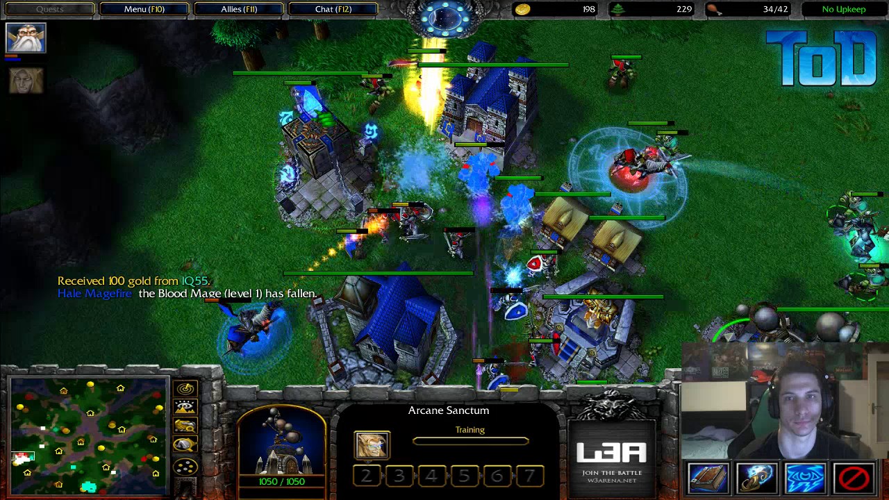Warcraft III #260- ToD & Grubby 2v2 vs Human&Orc (Gnoll Woods)