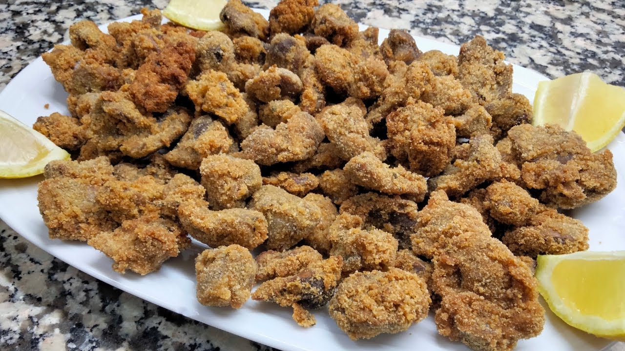 Mollejas de pollo rebozadas