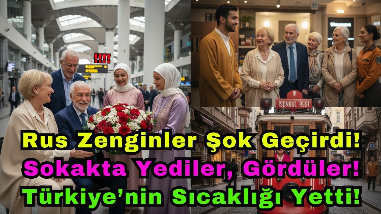 Rus zenginler şokta! Sadece sokak yemeği… Ama Türkiye’nin sıcaklığı hayatlarını değiştirdi!