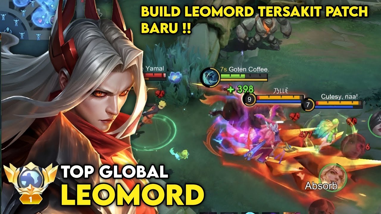 BUILD LEOMORD TERSAKIT PATCH TERBARU! DAMAGE SAKIT BANGET GILAA !! | TOP GLOBAL LEOMORD - MLBB