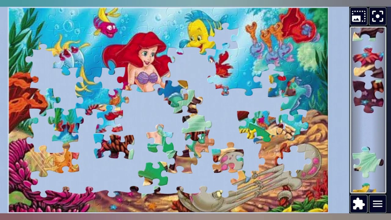 Ariel's Underwater Adventure with Friends🧜‍♀️🌊🐚🦑🐠✨️🪄//jigsaw puzzles🧩//jigsaw puzzles journey🧩🧩//