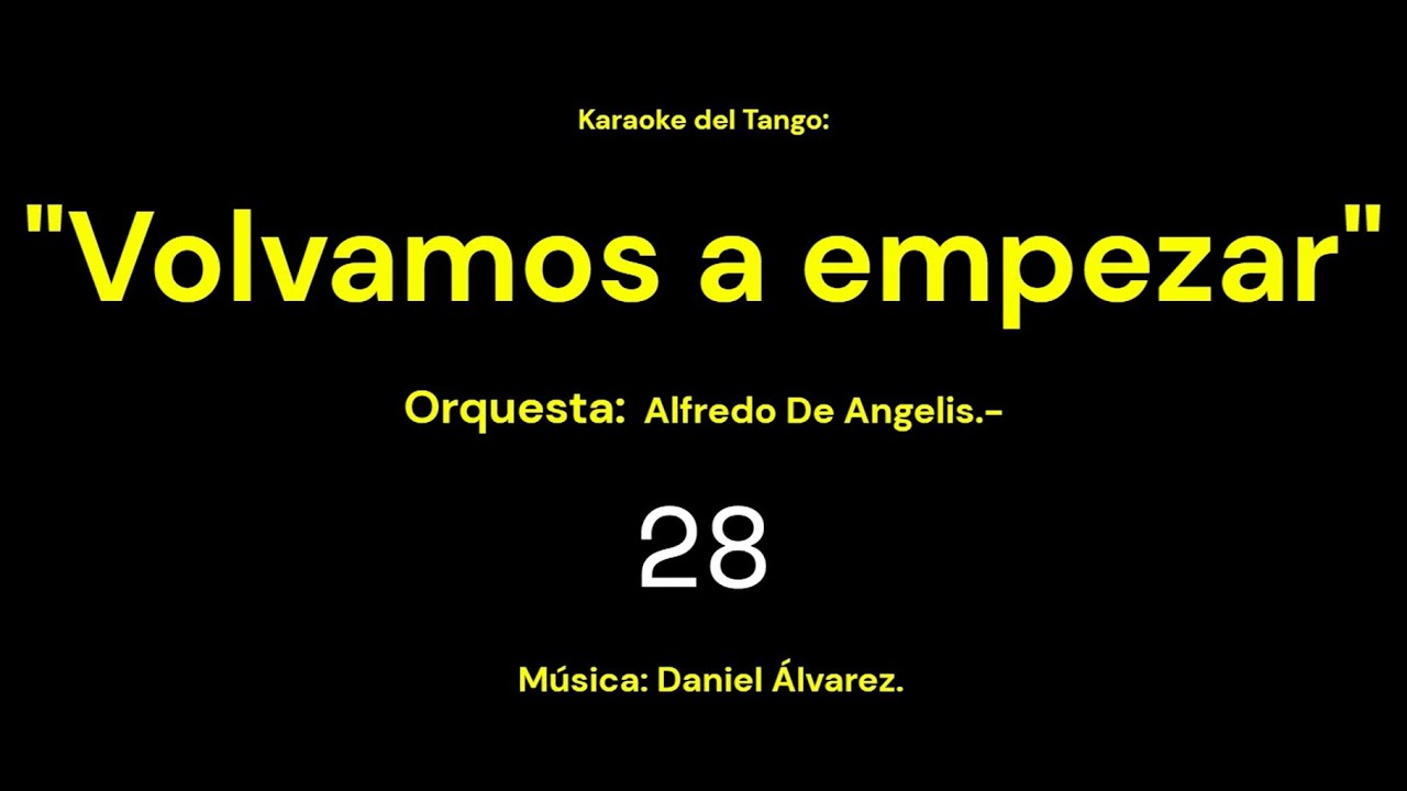 Karaoke del Tango:  