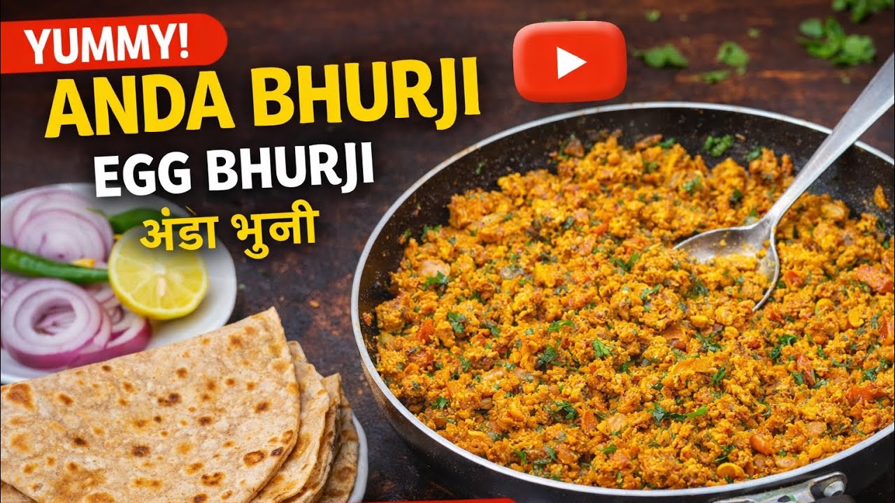 Street Style Anda Bhurji 🔥| झटपट अंडा भुर्जी रेसिपी | Easy Egg Bhurji in 10 Minutes#andabhurji #easy